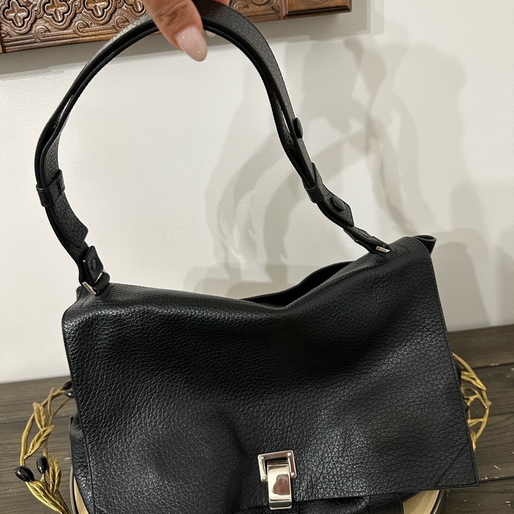PROENZA SCHOULER Pebbled Calfskin Double Sided PS Courier Bag larger bag - Picture 3 of 16